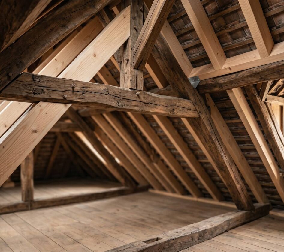 Rénovation d'une ancienne charpente de toit