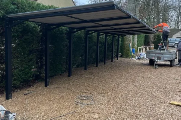 Toiture bac acier carport