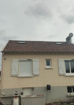 Toiture fromonville avant traitement